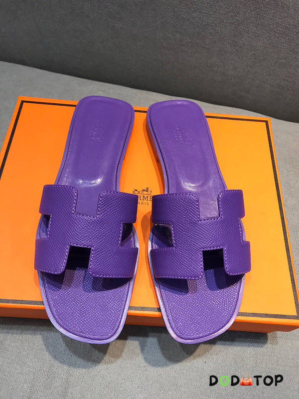 Hermes Sandals Purple  - 1