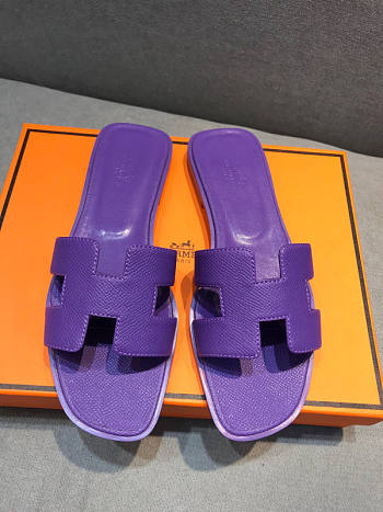 Hermes Sandals Purple 