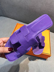 Hermes Sandals Purple  - 5