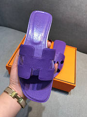 Hermes Sandals Purple  - 4