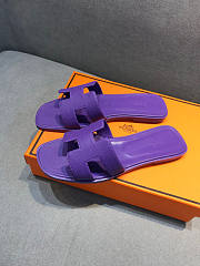 Hermes Sandals Purple  - 3