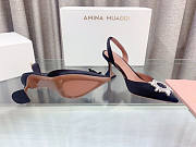 Amina Muaddi Sling Heels Black 7.5 cm - 6