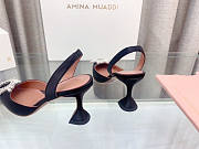 Amina Muaddi Sling Heels Black 7.5 cm - 5