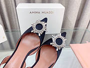Amina Muaddi Sling Heels Black 7.5 cm - 3