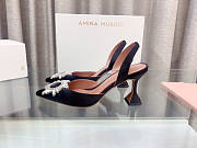 Amina Muaddi Sling Heels Black 7.5 cm - 4