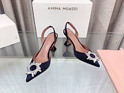Amina Muaddi Sling Heels Black 7.5 cm - 2