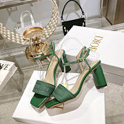 Dior Dway Heeled Sandals Green 3.5 cm - 6