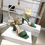 Dior Dway Heeled Sandals Green 3.5 cm - 5