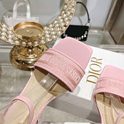 Dior Dway Heeled Sandals Pink 3.5 cm - 3
