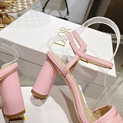Dior Dway Heeled Sandals Pink 3.5 cm - 4