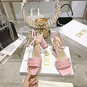 Dior Dway Heeled Sandals Pink 3.5 cm - 6