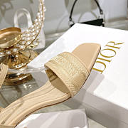 Dior Dway Heeled Sandals Beige 3.5 cm - 5