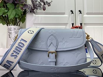 Louis Vuitton M46846 Light Blue Diane Bag Size 24 x 15 x 9 cm