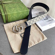 Gucci Gg Marmont Reversible Wide Belt 3.8 cm - 5