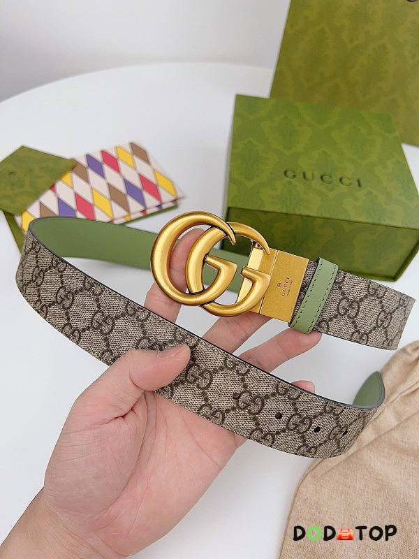 Gucci Gg Marmont Reversible Wide Belt 3.8 cm 01 - 1