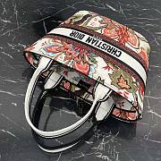 Dior Basket Bag Natural Multicolor Albero della Vita Embroidery Size 27 x 20 x 8 cm - 5