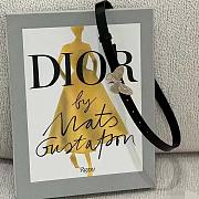 Dior Métamorphose Belt Black Ultrasmooth Calfskin 20 mm-Gold - 5