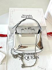 Alexander McQueen Hobo Bag Silver Small Size 20 x 12 x 8 cm - 1