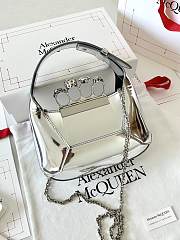 Alexander McQueen Hobo Bag Silver Small Size 20 x 12 x 8 cm - 4