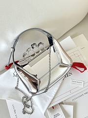 Alexander McQueen Hobo Bag Silver Small Size 20 x 12 x 8 cm - 3