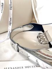 Alexander McQueen Hobo Bag Silver Size 30 x 18 x 7 cm - 6