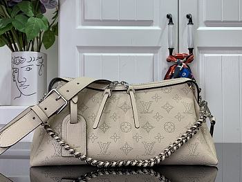 Louis Vuitton Hand It All PM Mahina Leather Milky White M24255 Size 29 x 18 x 13 cm
