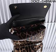 Dolce & Gabbana DG Small Leopard-print Patent Leather Top Handle Size 20 x 16 x 8 cm - 6
