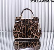 Dolce & Gabbana DG Small Leopard-print Patent Leather Top Handle Size 20 x 16 x 8 cm - 2