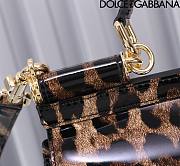 Dolce & Gabbana DG Medium Leopard-print Patent Leather Top Handle Size 25 x 12 x 20 cm - 4