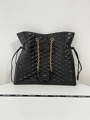 YSL Pochon Drawstring Tote Bag in Quilted Smooth Leather Size 42 x 36.5 x 1 cm - 1