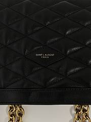 YSL Pochon Drawstring Tote Bag in Quilted Smooth Leather Size 42 x 36.5 x 1 cm - 4