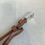 Prada Unisex Leather Belt Brown 2.5 cm - 6