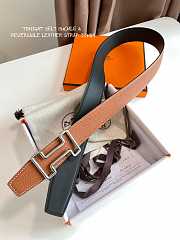 Hermes Constance Belt Buckle & Reversible Leather Strap 3.8 cm Brown - 3