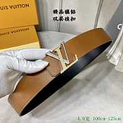 Louis Vuitton LV Initiales 4.0 cm Reversible Taurillon Leather Belt - 2