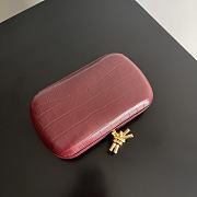 Bottega Veneta Clucth Bag Red Size 20.5 x 6 x 12.5 cm - 6