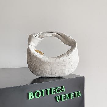Bottega Veneta Jodie Handbag Mini Bag White Size 23 x 15 x 5 cm