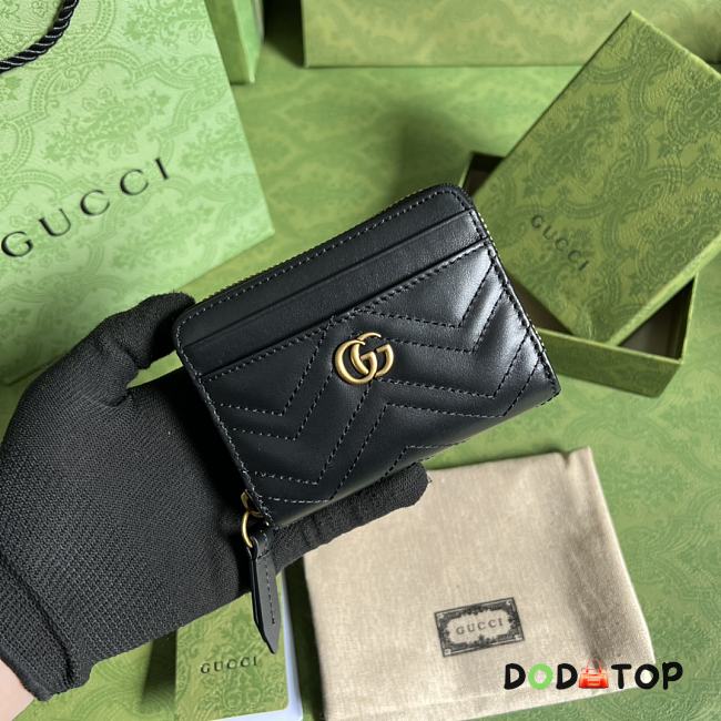 Gucci Marmont Wallet Black Size 11.5 x 8.5 x 3 cm - 1