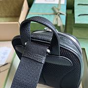 Gucci Jumbo GG Crossbody Bag In Black Leather Size 19 x 29 x 7 cm - 4
