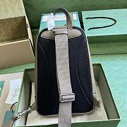 Gucci Jumbo GG Crossbody Bag In Gray Leather Size 19 x 29 x 7 cm - 3