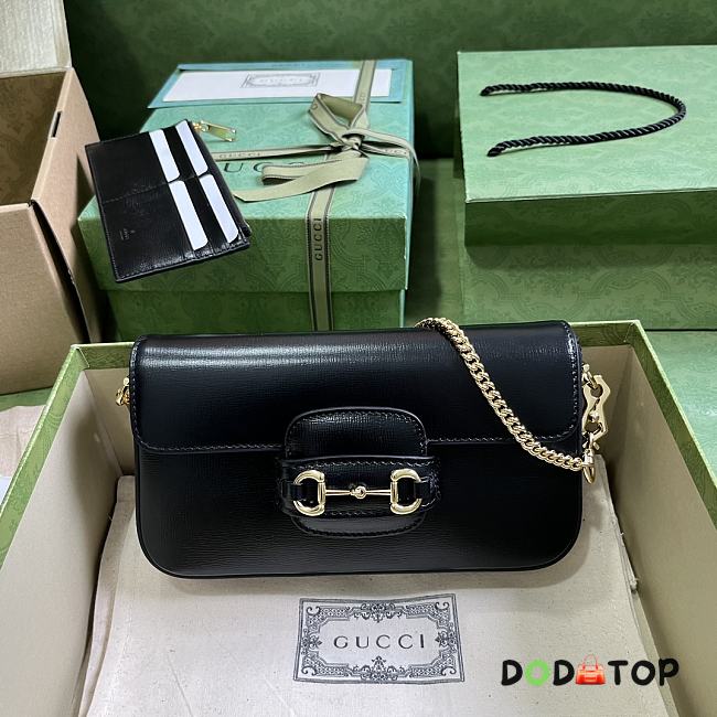 Gucci Horsebit 1955 Chain Bag Black Size 21.5 x 12.5 x 3 cm - 1