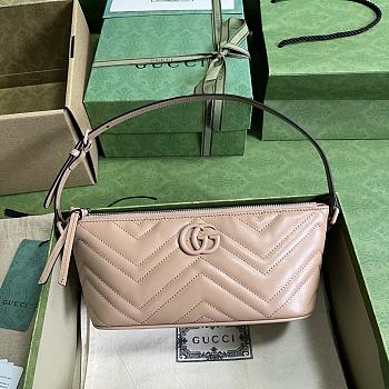 Gucci GG Marmont Shoulder Bag Rose Beige Size 23 x 12 x 10 cm