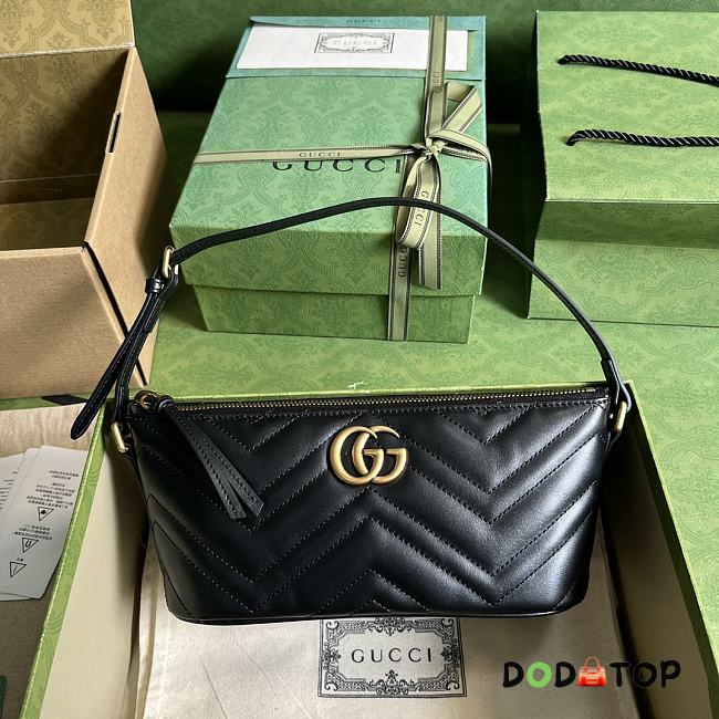 Gucci GG Marmont Shoulder Bag Gold Black Size 23 x 12 x 10 cm - 1