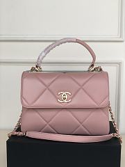 Chanel Trendy CC Handle Bag Pink Gold Hardware Size 25 × 12 × 17 cm - 1