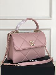 Chanel Trendy CC Handle Bag Pink Gold Hardware Size 25 × 12 × 17 cm - 6
