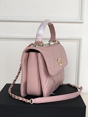 Chanel Trendy CC Handle Bag Pink Gold Hardware Size 25 × 12 × 17 cm - 3