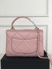 Chanel Trendy CC Handle Bag Pink Gold Hardware Size 25 × 12 × 17 cm - 5