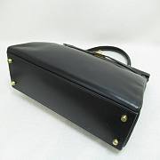 Hermes Kelly 32 Black Leather Box Gold Hardware  - 4