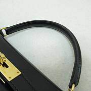 Hermes Kelly 32 Black Leather Box Gold Hardware  - 3