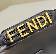 Fendi Medium Black Nappa Leather Bag Size 27 x 6 x 13 cm - 6