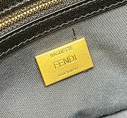 Fendi Medium Black Nappa Leather Bag Size 27 x 6 x 13 cm - 2